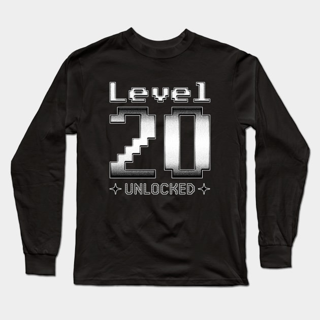 Level 20 Unlocked Long Sleeve T-Shirt by  magiccatto